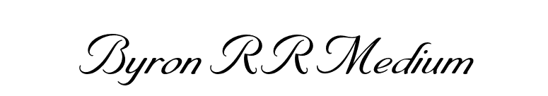 Byron RR Medium font preview
