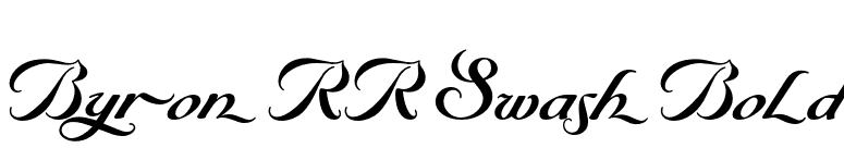 Byron RR Swash Bold font preview