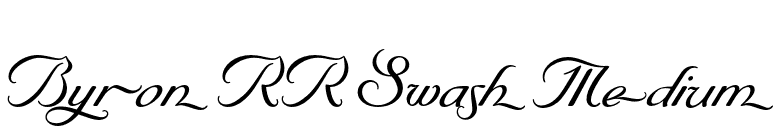 Byron RR Swash Medium font preview