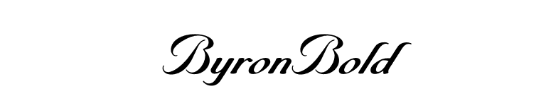 ByronBold font preview
