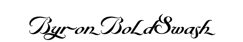 ByronBoldSwash font preview