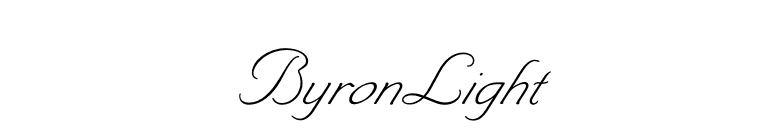 ByronLight font preview