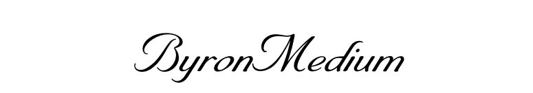 ByronMedium font preview