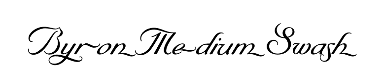 ByronMediumSwash font preview