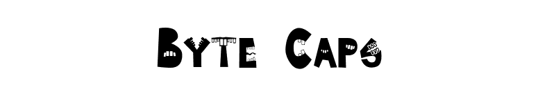 Byte Caps font preview