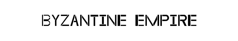 Byzantine Empire font preview