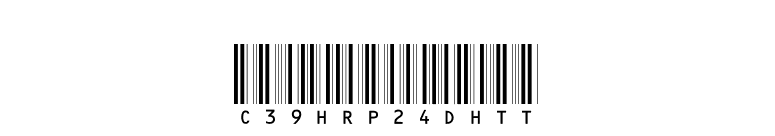 C39HrP24DhTt font preview