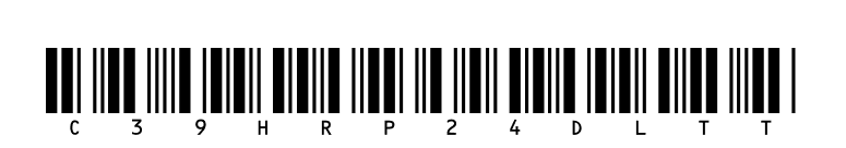 C39HrP24DlTt font preview