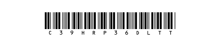 C39HrP36DlTt font preview