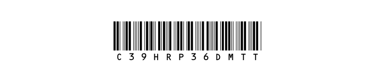 C39HrP36DmTt font preview