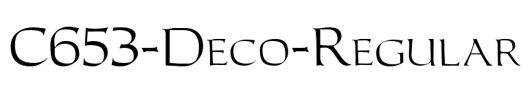 C653-Deco-Regular font preview