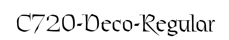 C720-Deco-Regular font preview