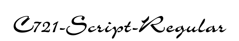 C721-Script-Regular font preview