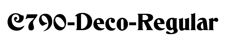 C790-Deco-Regular font preview