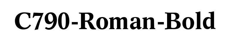 C790-Roman-Bold font preview