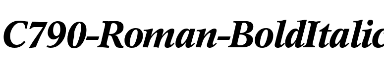 C790-Roman-BoldItalic font preview