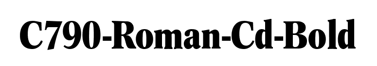 C790-Roman-Cd-Bold font preview