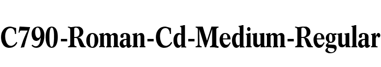 C790-Roman-Cd-Medium-Regular font preview