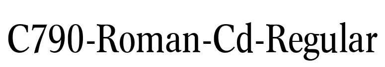 C790-Roman-Cd-Regular font preview