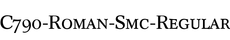 C790-Roman-Smc-Regular font preview