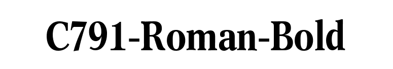 C791-Roman-Bold font preview