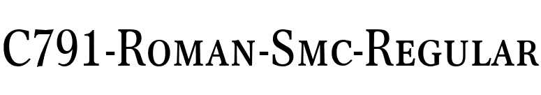 C791-Roman-Smc-Regular font preview