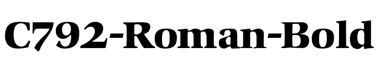 C792-Roman-Bold font preview