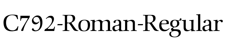 C792-Roman-Regular font preview