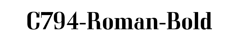 C794-Roman-Bold font preview
