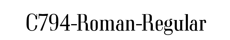 C794-Roman-Regular font preview