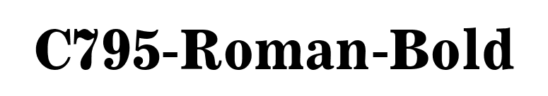 C795-Roman-Bold font preview