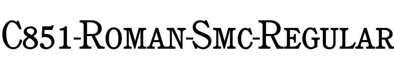 C851-Roman-Smc-Regular font preview