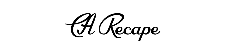 CA Recape font preview