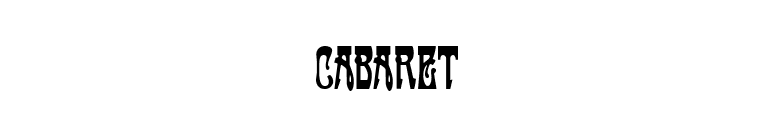 Cabaret font preview