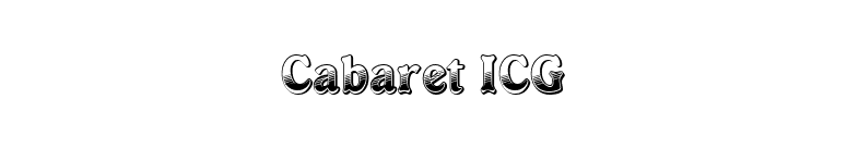 Cabaret ICG font preview