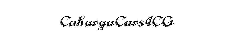 CabargaCursICG font preview