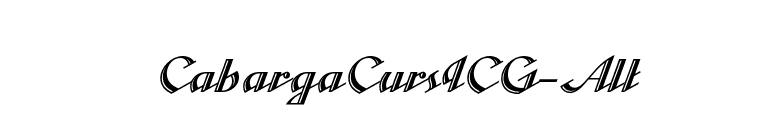 CabargaCursICG-Alt font preview