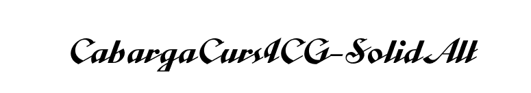 CabargaCursICG-SolidAlt font preview
