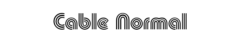 Cable Normal font preview