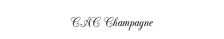 CAC Champagne font preview