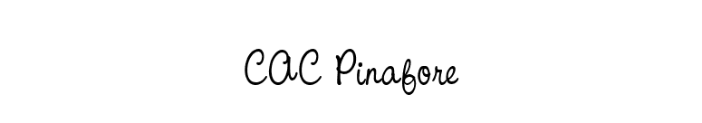 CAC Pinafore font preview