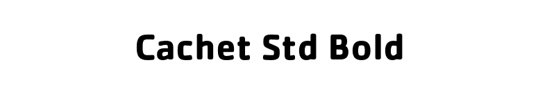 Cachet Std Bold font preview