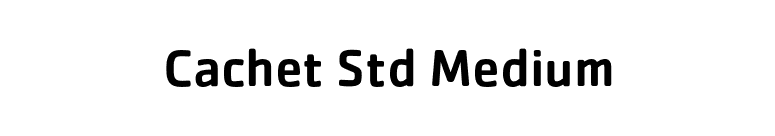 Cachet Std Medium font preview