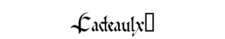 Cadeaulx™ font preview
