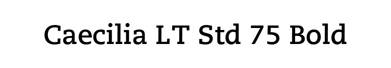 Caecilia LT Std 75 Bold font preview