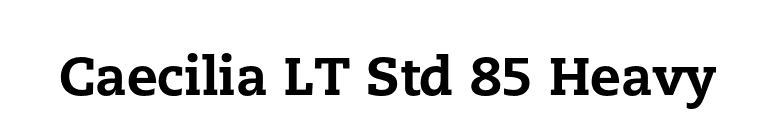 Caecilia LT Std 85 Heavy font preview