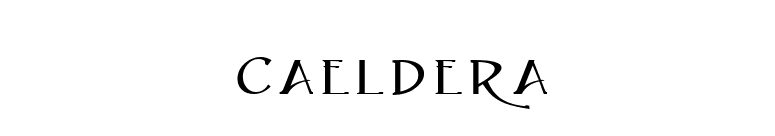 Caeldera font preview
