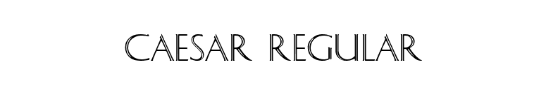 Caesar Regular font preview