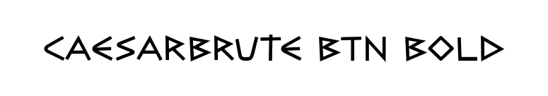 CaesarBrute BTN Bold font preview