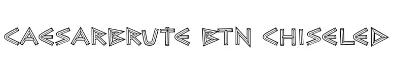 CaesarBrute BTN Chiseled font preview